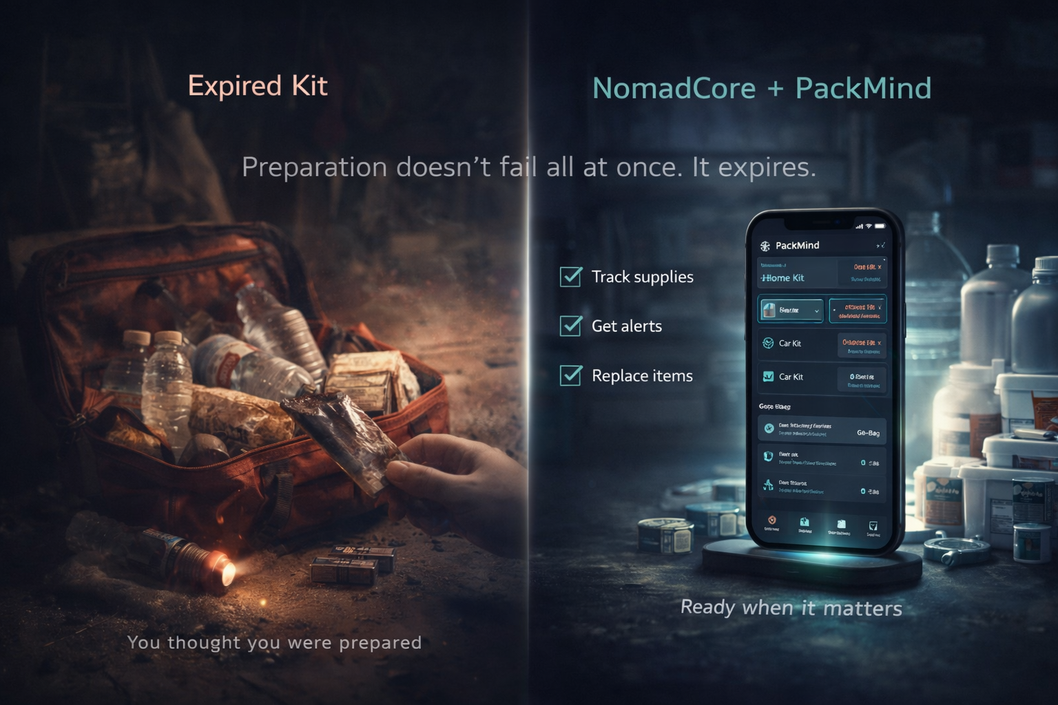 Emergency supply expiration tracking guide