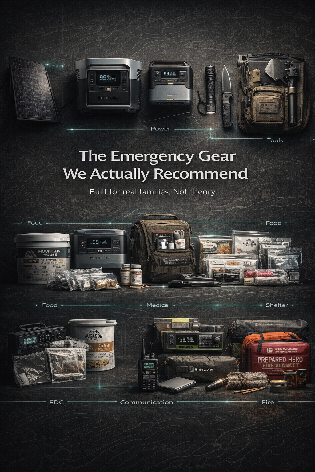 Recommended emergency preparedness gear