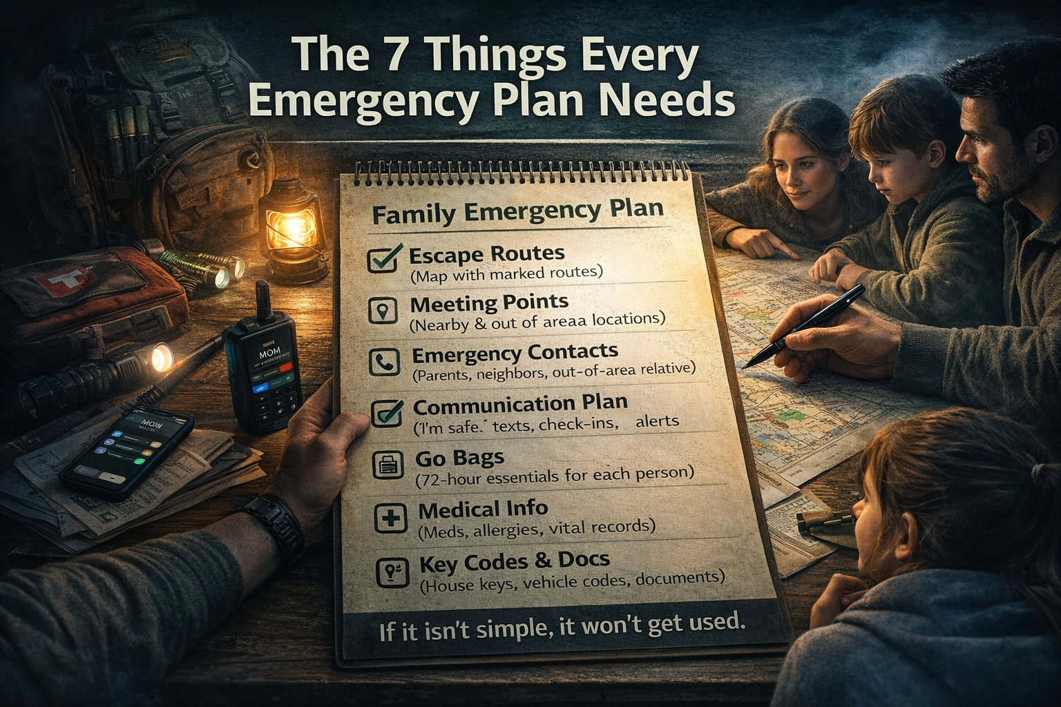 Building a family emergency plan